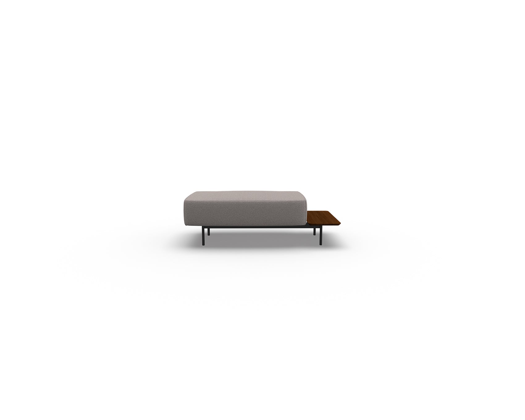 Noon Sofa Ottoman with Right Shelf